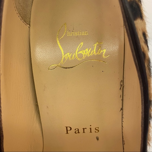 Christian Louboutin Animal Print High Heels with Platform - Picture 2 of 13